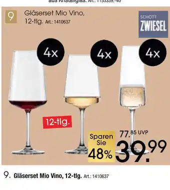 Zurbrüggen Schott zwiesel gläserset mio vino Angebot