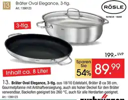 Zurbrüggen Rösle bräter oval elegance, 3-tlg Angebot