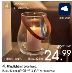 Zurbrüggen Leonardo windlicht ca. 22 cm Angebot