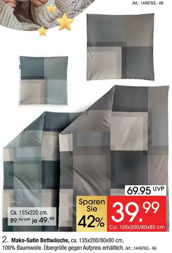 Zurbrüggen Mako-satin bettwäsche Angebot