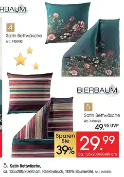 Zurbrüggen Bierbaum satin bettwäsche Angebot