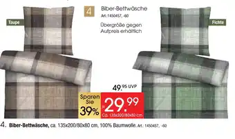 Zurbrüggen Biber-bettwäsche Angebot