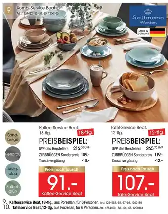 Zurbrüggen Seltmann weiden kaffee-service beat Angebot