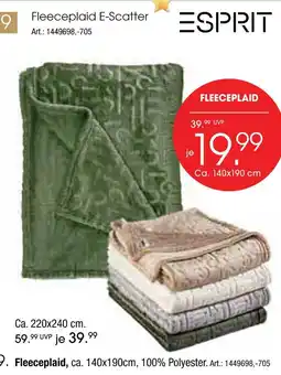 Zurbrüggen Esprit fleeceplaid e-scatter ca. 140x190cm Angebot