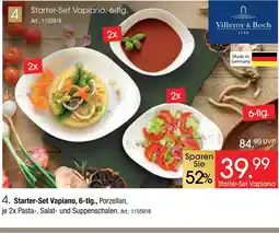 Zurbrüggen Villeroy & boch starter-set vapiano, 6-tlg Angebot