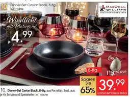Zurbrüggen Maxwell & williams dinner-set caviar black Angebot