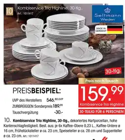 Zurbrüggen Seltmann weiden kombiservice trio highline, 30-tlg Angebot