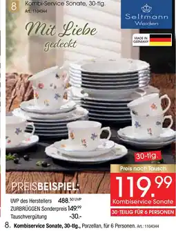 Zurbrüggen Seltmann weiden kombiservice sonate Angebot