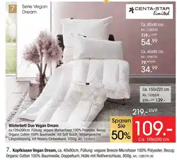 Zurbrüggen Centa-star limited winterbett duo vegan dream Angebot