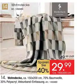 Zurbrüggen Biederlack wohndecke Angebot