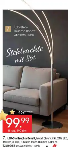 Zurbrüggen Led-stehleuchte benett Angebot