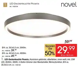 Zurbrüggen Novel led-deckenleuchte phoenix ca. 30,5 cm Angebot