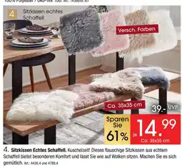 Zurbrüggen Sitzkissen echtes schaffell Angebot