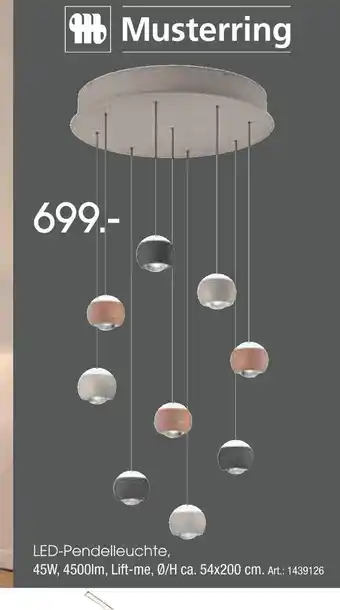 Zurbrüggen Musterring led-pendelleuchte Angebot