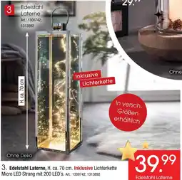 Zurbrüggen Edelstahl laterne Angebot