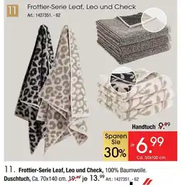Zurbrüggen Frottier-serie leaf, leo und check Angebot