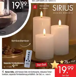 Zurbrüggen Sirius kerze sille Angebot