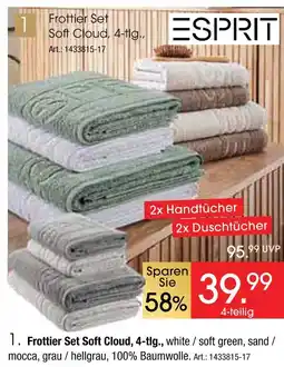 Zurbrüggen Esprit frottier set soft cloud Angebot