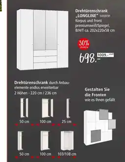 Zurbrüggen Drehtürenschrank 'longline' Angebot