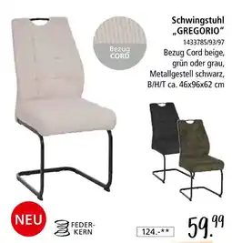 Zurbrüggen Schwingstuhl „gregorio“ Angebot