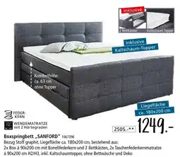 Zurbrüggen Boxspringbett sanford Angebot