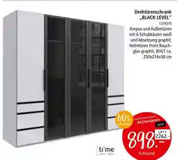 Zurbrüggen Time your style drehtürenschrank black level Angebot