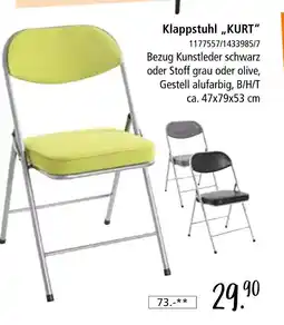 Zurbrüggen Klappstuhl kurt Angebot