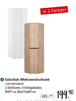 Zurbrüggen Eckschuh-/mehrzweckschrank Angebot