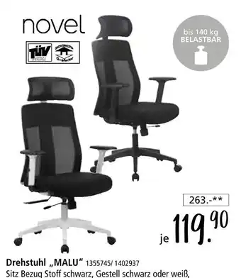 Zurbrüggen Novel drehstuhl malu Angebot