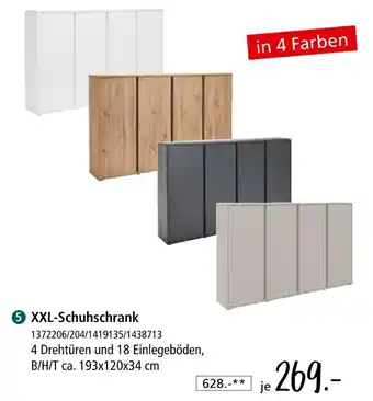 Zurbrüggen Xxl-schuhschrank Angebot
