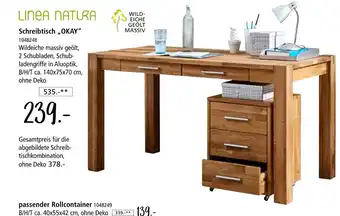 Zurbrüggen Linea natura schreibtisch 'okay' Angebot