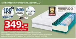 Segmüller Ergo dream taschenfederkernmatratze novum 2.0 Angebot