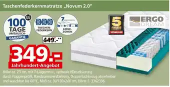 Segmüller Ergo dream taschenfederkernmatratze novum 2.0 Angebot