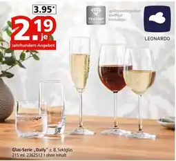 Segmüller Leonardo glas-serie „daily“ z. b. sektglas Angebot