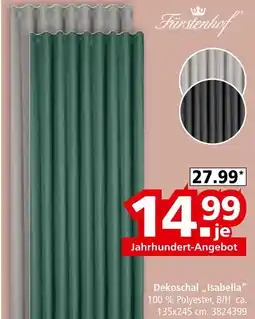Segmüller Fürstenhof dekoschal isabella Angebot