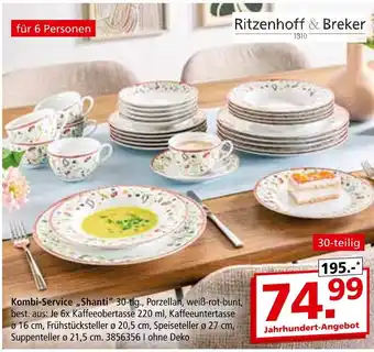 Segmüller Ritzenhoff & breker kombi-service shanti Angebot