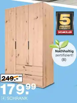 Segmüller Kleiderschrank ªespresso Angebot