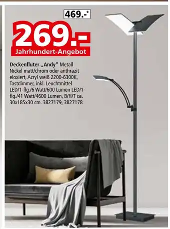 Segmüller Deckenfluter „andy“ Angebot