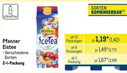METRO Pfanner Eistee Angebot
