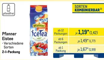 METRO Pfanner Eistee Angebot