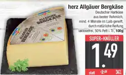 E-Center herz Allgäuer Bergkäse Angebot