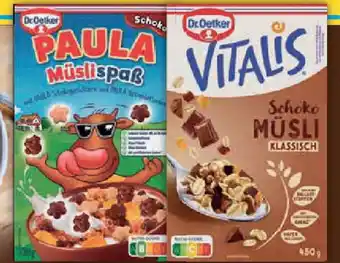 E-Center Dr. Oetker Vitalis Müsli oder Paula Müslispaẞ Angebot
