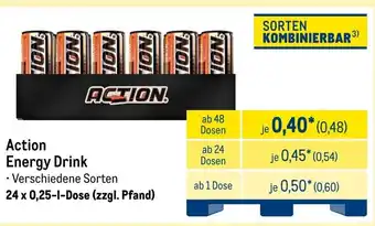 METRO Action Energy Drink Angebot