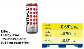 METRO Effect Energy Drink Angebot