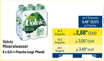 METRO Volvic Mineralwasser Angebot