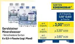 METRO Gerolsteiner Mineralwasser Angebot