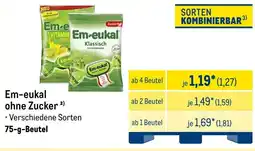 METRO Em-eukal ohne Zucker Angebot