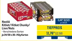 METRO Nestlé Kitkat/Kitkat Chunky/ Lion/Nuts Angebot