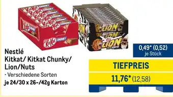 METRO Nestlé Kitkat/Kitkat Chunky/ Lion/Nuts Angebot