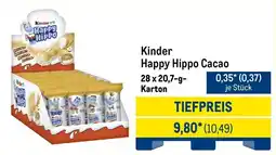 METRO Kinder Happy Hippo Cacao Angebot